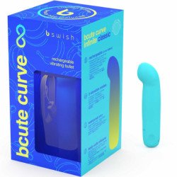 B SWISH - VIBRADOR RECARGABLE DE SILICONA AZUL INFINITE CLASSIC EDICIÓN LIMITADA BCUTE CURVE