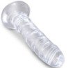KING COCK - PENE REALISTA TRANSPARENTE DE 15,5 CM