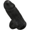 KING COCK - PENE REALISTA Y GRUESO DE 23 CM NEGRO