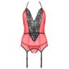 PASSION - PEONIA CORSET EROTIC LINE ROJO L/XL
