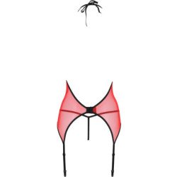 PASIÓN - CORSET PEONÍA LÍNEA ERÓTICA ROJO S/M