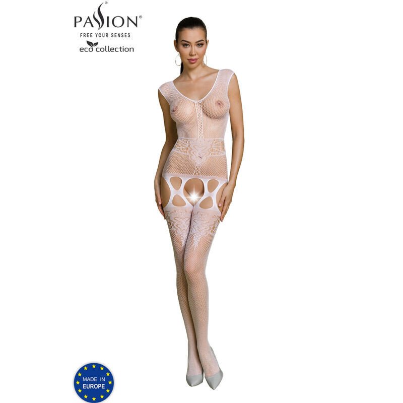 PASIÓN - COLECCIÓN ECOLÓGICA BODY STOCKING ECO BS014 BLANCO