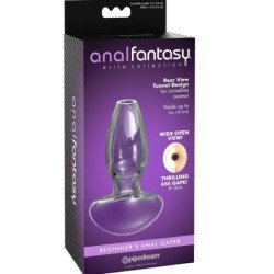 COLECCIÓN ANAL FANTASY ELITE - DILATADOR ANAL GAPER PARA PRINCIPIANTES, TAMAÑO CRISTAL S