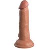 KING COCK - ELITE DILDO REALISTICO SILICONA 15.2 CM CARAMELO