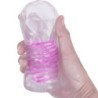 PRETTY LOVE - MASTURBADOR MASCULINO DE FANTASÍA CON ESPIRAL INTERNA Y BOLAS TRANSPARENTES