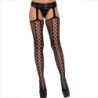 LEG AVENUE - MEDIAS DE RED Y LIGUERO NEGROS