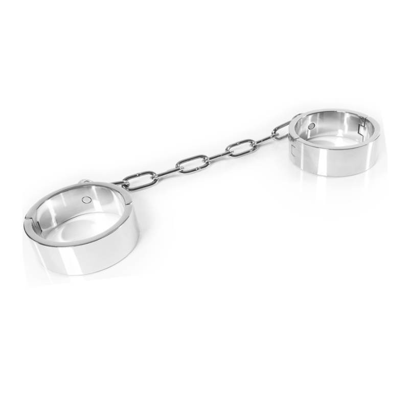 METAL HARD - ESPOSAS DE TOBILLO CON LLAVE ALLEN PARA SUMISIÓN BDSM
