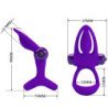 PRETTY LOVE - ANILLO VIBRADOR DE SILICONA VIOLETA CON 10 VIBRACIONES