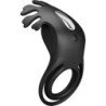 PRETTY LOVE - ANILLO VIBRADOR RUBEN 7 VIBRACIONES SILICONA NEGRA