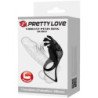 PRETTY LOVE - ANILLO VIBRADOR RUBEN 7 VIBRACIONES SILICONA NEGRA