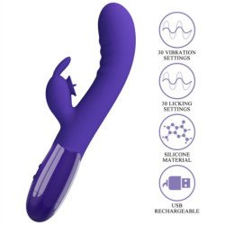 AMOR PRECIOSO - VIBRADOR DE CONEJO VIOLETA CERBERUS YOUTH
