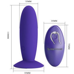 PRETTY LOVE - VIBRADOR ANAL YOUTH PLUG CON CONTROL REMOTO VIOLET