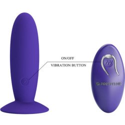 PRETTY LOVE - VIBRADOR ANAL YOUTH PLUG CON CONTROL REMOTO VIOLET