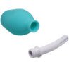 MR PLAY - DUCHA DE GOMA AZUL CON FORMA DE PERA ANAL