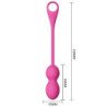 BOLAS VIBRATORIAS RECARGABLES ROSAS DE AMOR PRECIOSO - ELVIRA