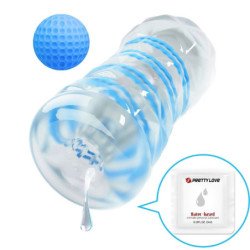 AMOR PRECIOSO - PEQUEÑO MASTURBADOR CON ESPIRALES AZULES
