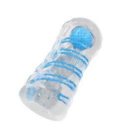 AMOR PRECIOSO - PEQUEÑO MASTURBADOR CON ESPIRALES AZULES