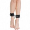 DARKNESS - ESPOSAS CUERO AJUSTABLES TOBILLOS NEGRO CON CANDADO