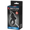 PRETTY LOVE - VIBRADOR III ANILLO DE CONEJO PARA PENE NEGRO
