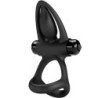 PRETTY LOVE - ANILLO VIBRATORIO 10 VIBRACIONES SILICONA NEGRA