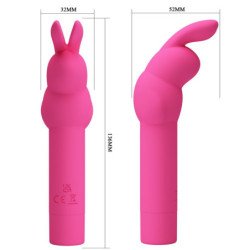 AMOR PRECIOSO - VIBRADOR DE SILICONA GERARDO FUSCHIA CONEJO