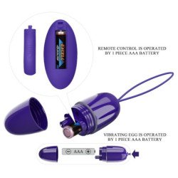 PRETTY LOVE - SELKIE YOUTH MINI HUEVO VIBRATORIO VIBRADOR VIOLETA CON CONTROL REMOTO