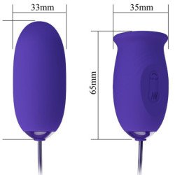 PRETTY LOVE - VIBRADOR ESTIMULADOR RECARGABLE VIOLETA DAISY YOUTH