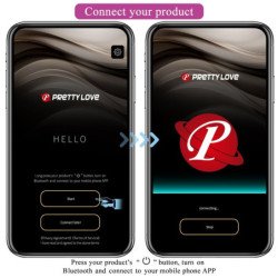 PRETTY LOVE - JEFFERSON - TAPÓN ANAL NEGRO CONTROLADO POR APP