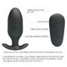 PRETTY LOVE - VIBRADOR ANAL RECARGABLE KELLY PLUG NEGRO