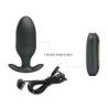 PRETTY LOVE - VIBRADOR ANAL RECARGABLE KELLY PLUG NEGRO