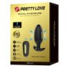 PRETTY LOVE - VIBRADOR ANAL RECARGABLE KELLY PLUG NEGRO
