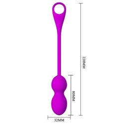 BOLAS VIBRATORIAS RECARGABLES ELVIRA DE AMOR PRECIOSO - MORADO