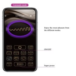 BOLAS VIBRATORIAS RECARGABLES ELVIRA DE AMOR PRECIOSO - MORADO