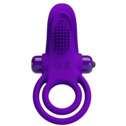 PRETTY LOVE - ANILLO VIBRATORIO MORADO PARA EL PENE