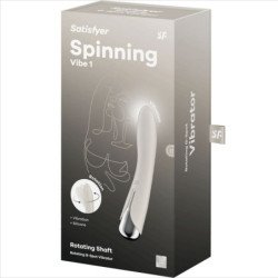 SATISFACTOR - VIBRADOR GIRATORIO 1 PARA EL PUNTO G, COLOR BEIGE