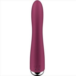 SATISFACTOR - VIBRADOR ROTATORIO DE PUNTO G CON GIRO 1, ROJO