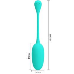 PRETTY LOVE - HUEVO VIBRATORIO RECARGABLE VERDE KNUCKER WATER