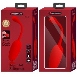 PRETTY LOVE - HUEVO VIBRADOR RECARGABLE KNUCKER ROJO