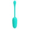 PRETTY LOVE - HUEVO VIBRADOR CON TEXTURA MARINA RECARGABLE VERDE AGUA