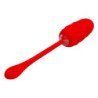PRETTY LOVE - HUEVO VIBRATORIO CON TEXTURA MARINA ROJA RECARGABLE