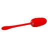 PRETTY LOVE - HUEVO VIBRATORIO CON TEXTURA MARINA ROJA RECARGABLE