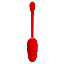 PRETTY LOVE - HUEVO VIBRATORIO CON TEXTURA MARINA ROJA RECARGABLE