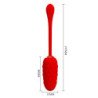 PRETTY LOVE - HUEVO VIBRATORIO CON TEXTURA MARINA ROJA RECARGABLE
