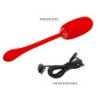 PRETTY LOVE - HUEVO VIBRADOR RECARGABLE E IMPERMEABLE JULIUS ROJO