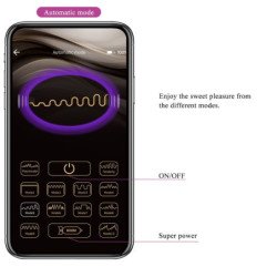 AMOR PRECIOSO - APLICACIÓN DE VIBRADOR JAYLEEN CON CONTROL REMOTO MORADO