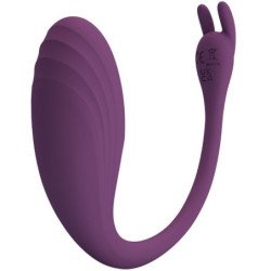 PRETTY LOVE - VIBRADOR CATALINA CON CONTROL REMOTO Y APLICACIÓN MORADO