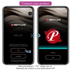 PRETTY LOVE - VIBRADOR CATALINA CON CONTROL REMOTO Y APLICACIÓN MORADO