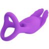 PRETTY LOVE - ANILLO PARA PENE VIBRANTE SILAS 7 VIBRACIONES SILICONA MORADA