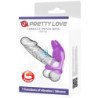 PRETTY LOVE - ANILLO PARA PENE VIBRANTE SILAS 7 VIBRACIONES SILICONA MORADA