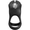 PRETTY LOVE - ANILLO PARA PENE VIBRANTE SILAS 7 VIBRACIONES SILICONA NEGRA